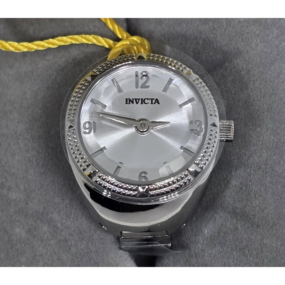 Invicta Mini Angel Women's Ring Watch 20mm Silver Tone 50640 Brand New